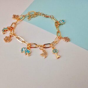 Pulsera con dijes  de la SUERTE