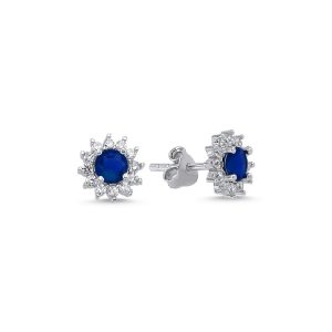 Aretes Roseta azul | NAZAR