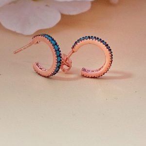 Aretes turquesa rose